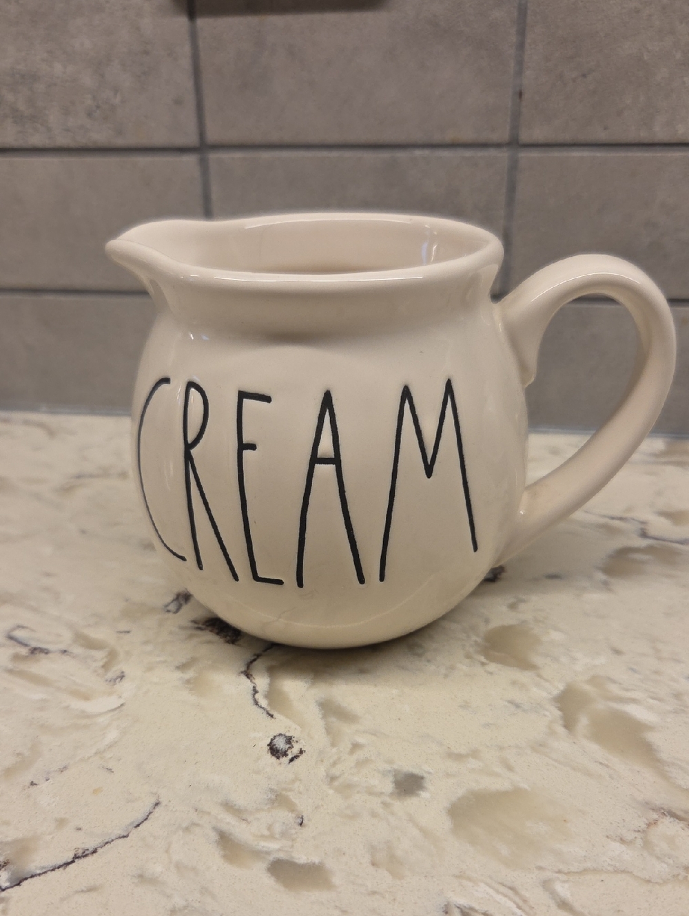 Rae Dunn Cream Ceramic Pitcher - Cream Color